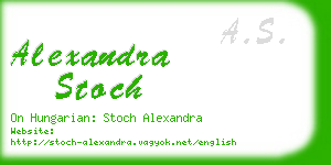 alexandra stoch business card